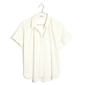 Madewell Hilltop Shirt in Windowpane Print